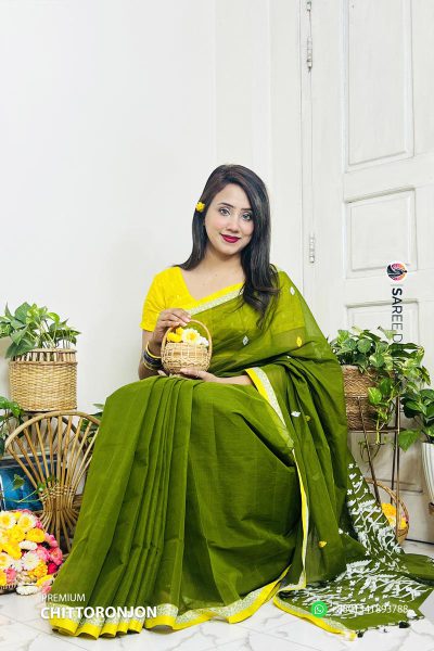 Traditional Chittoronjon Cotton Saree