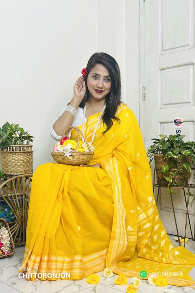 Traditional Chittoronjon Cotton Saree