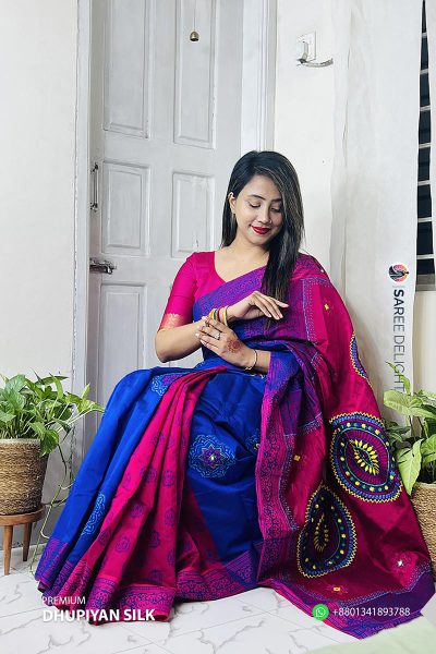 Premium Dhupiyan Silk Saree