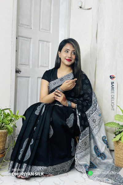 Premium Dhupiyan Silk Saree