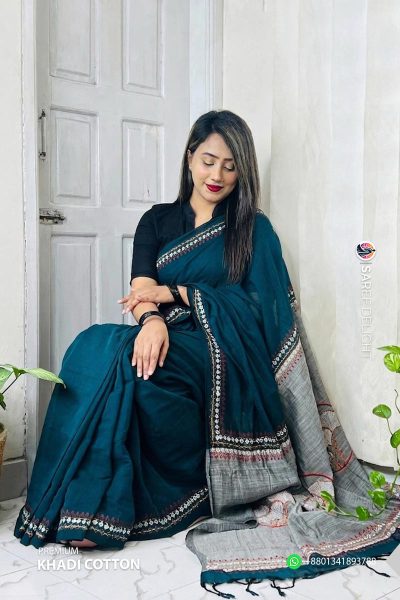 Premium Khadi Cotton Saree
