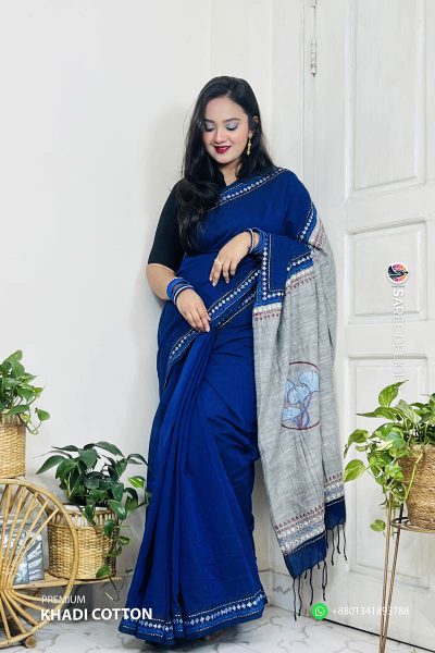 Premium Khadi Cotton Saree