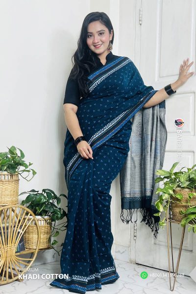 Premium Khadi Cotton Saree