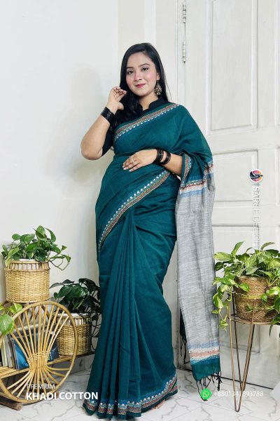 Premium Khadi Cotton Saree