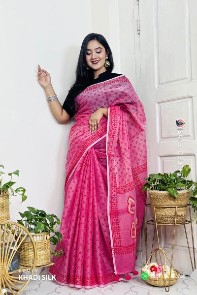 Premium Khadi Silk Saree