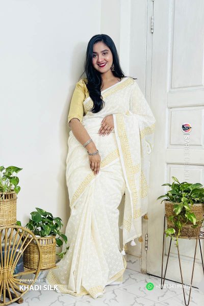Premium Khadi Silk Saree