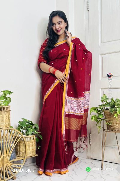 Traditional Chittoronjon Cotton Saree