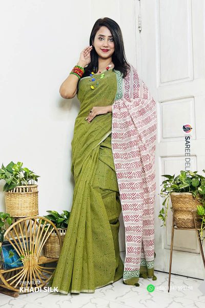 Premium Khadi Silk Saree