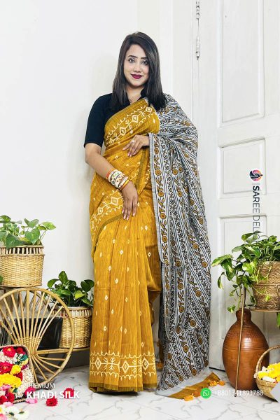 Premium Khadi Silk Saree