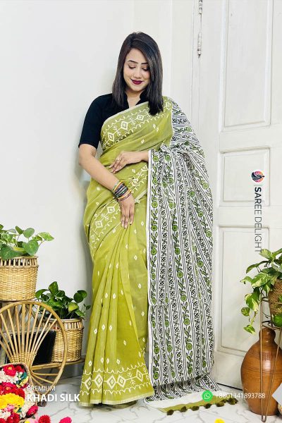 Premium Khadi Silk Saree