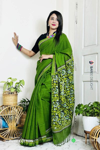 Premium Khadi Cotton Saree