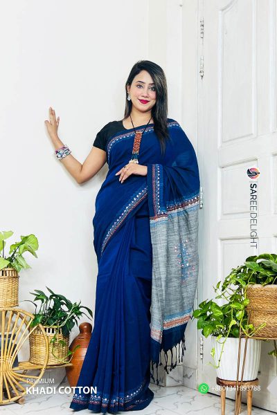 Premium Khadi Cotton Saree